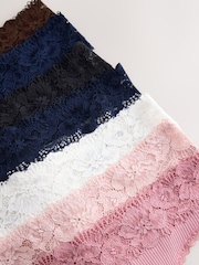 Multi Thong Modal Blend Rib Knickers 7 Pack - Image 12 of 13