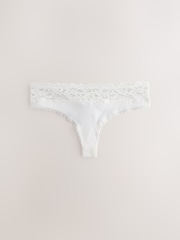 Multi Thong Modal Blend Rib Knickers 7 Pack - Image 5 of 13