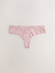 Multi Thong Modal Blend Rib Knickers 7 Pack - Image 6 of 13