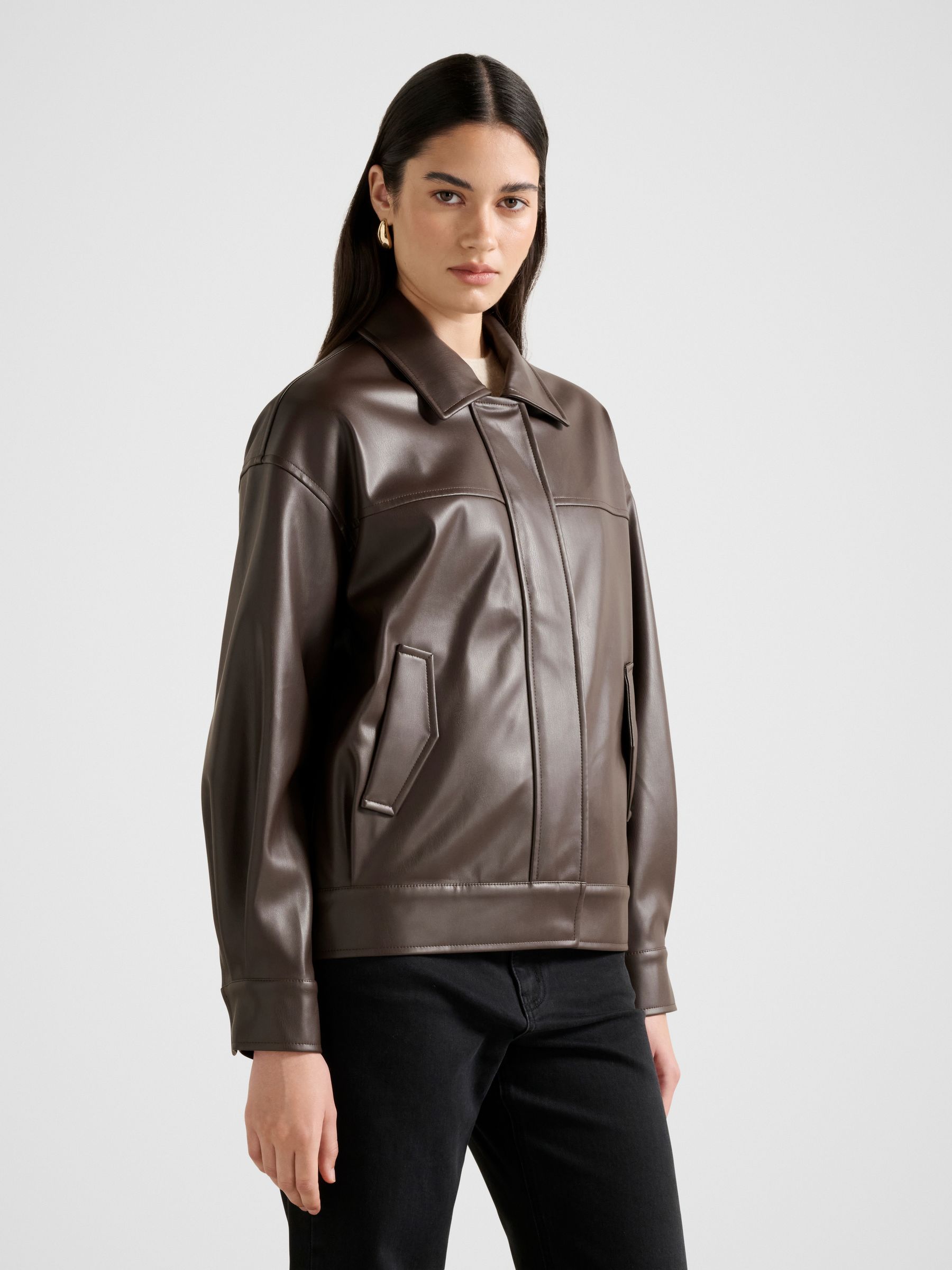 Buy Forever New Brown Maxine Bomber Jacket from the Next UK online