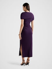 Forever New Purple Kori Draped Midi Dress - Image 3 of 4