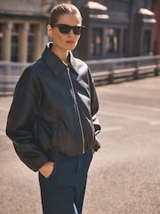 Forever New Mattie Cropped Bomber Jacket - Imagen 1 de 5