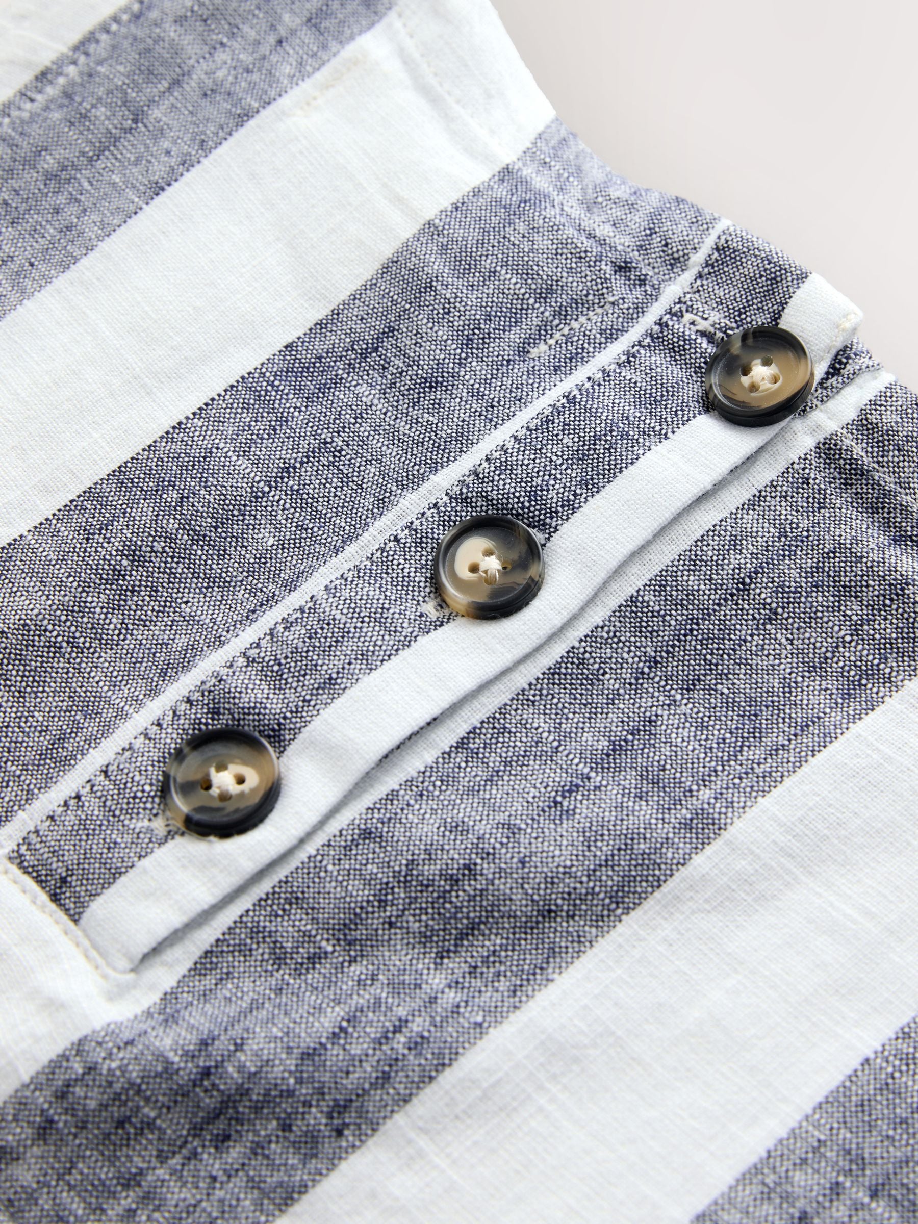 Buy Blue/Ecru Stripe Linen Blend Shell Top from Next USA Buy Blue/Ecru Stripe Linen Blend Shell Top from Next USA