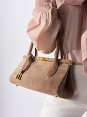 Nude Tabitha Simmons X Next Around Town Suede Bag - Image 1 of 11
