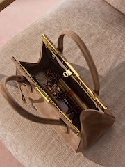 Nude Tabitha Simmons X Next Around Town Suede Bag - Image 10 of 11