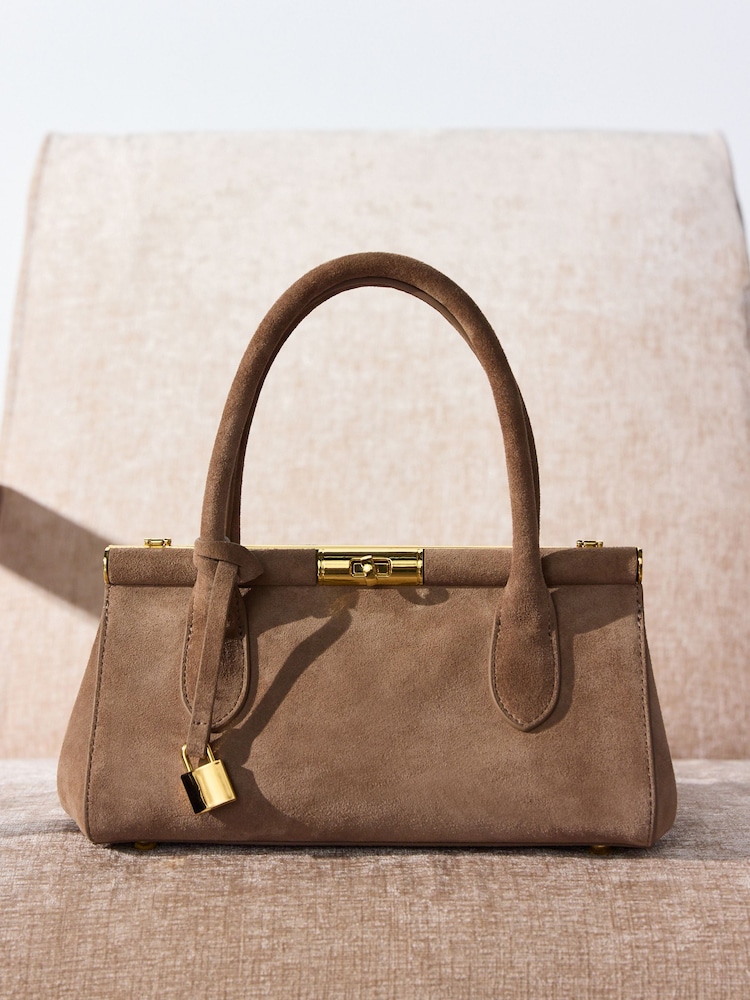 Nude Tabitha Simmons X Next Around Town Suede Bag - Image 11 of 11