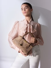 Nude Tabitha Simmons X Next Around Town Suede Bag - Image 2 of 11