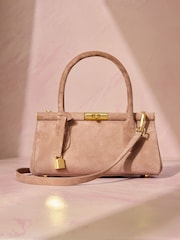 Nude Tabitha Simmons X Next Around Town Suede Bag - Image 4 of 11