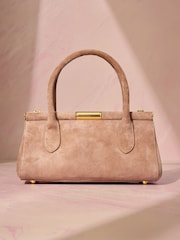 Nude Tabitha Simmons X Next Around Town Suede Bag - Image 5 of 11