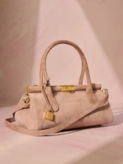 Nude Tabitha Simmons X Next Around Town Suede Bag - Image 6 of 11