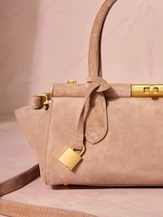 Nude Tabitha Simmons X Next Around Town Suede Bag - Image 7 of 11