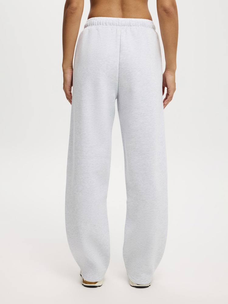 Cotton On Light Grey Plush Double Waistband Joggers - Image 3 of 3 Cotton On Light Grey Plush Double Waistband Joggers - Image 3 of 3