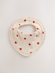 Red Ladybird Baby Dribble Bibs 3 Pack - Image 2 of 6
