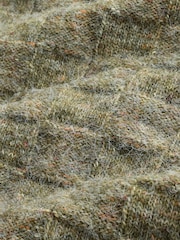 Green Textured Crew Neck Jumper - Image 7 of 8