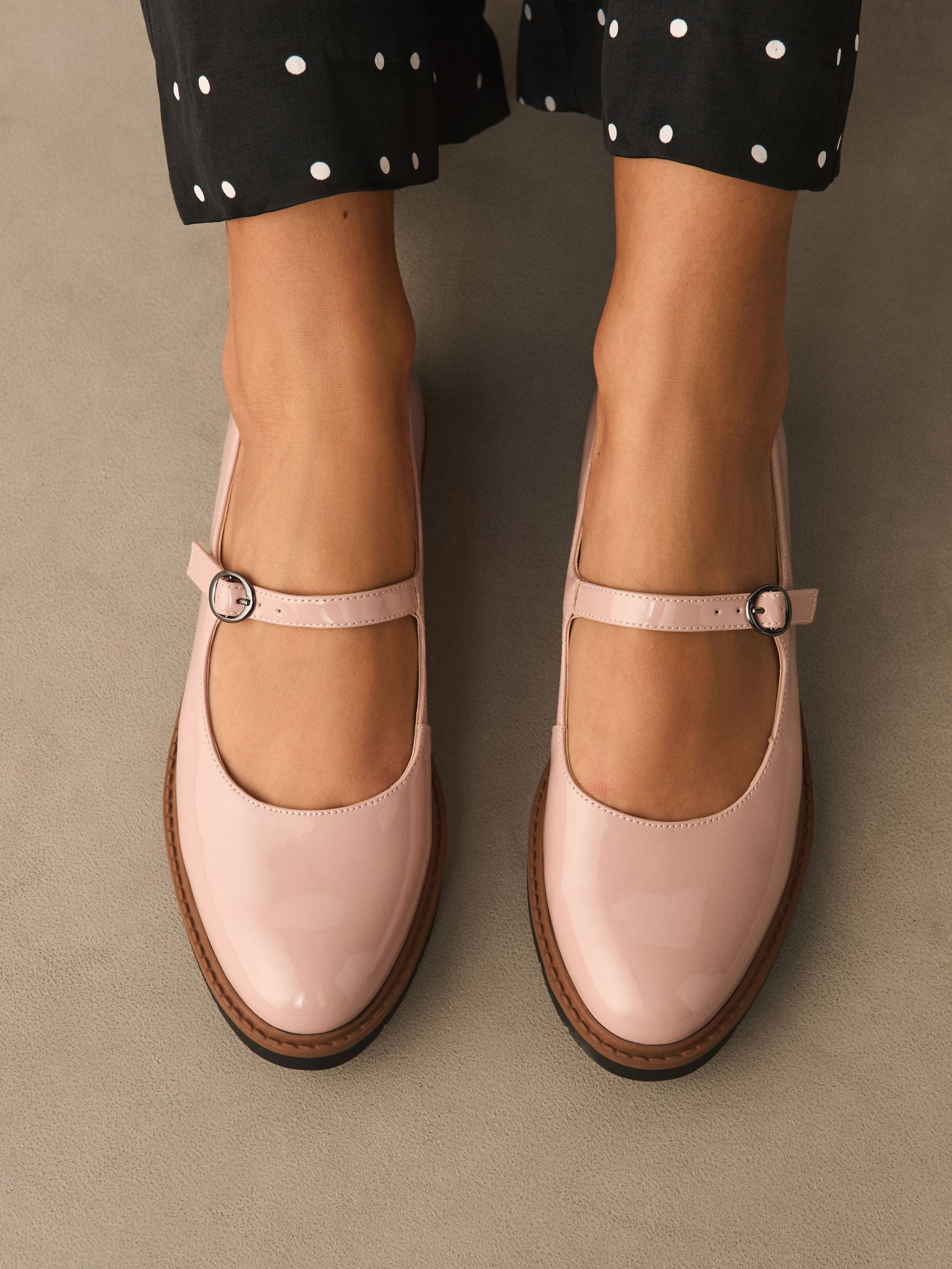Buy Nude Forever Comfort® Chunky Sole Mary Jane Shoes from Next USA