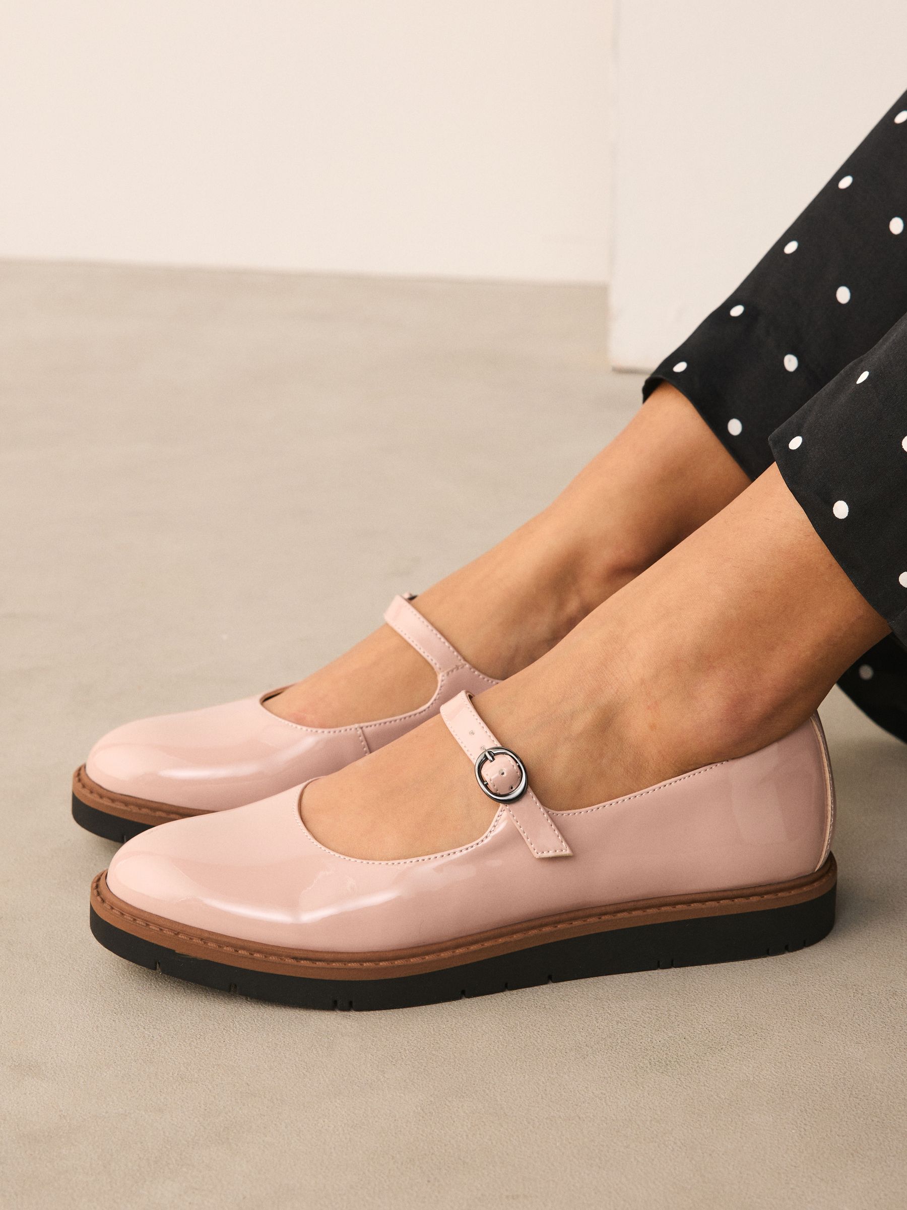 Buy Nude Forever Comfort® Chunky Sole Mary Jane Shoes from Next USA