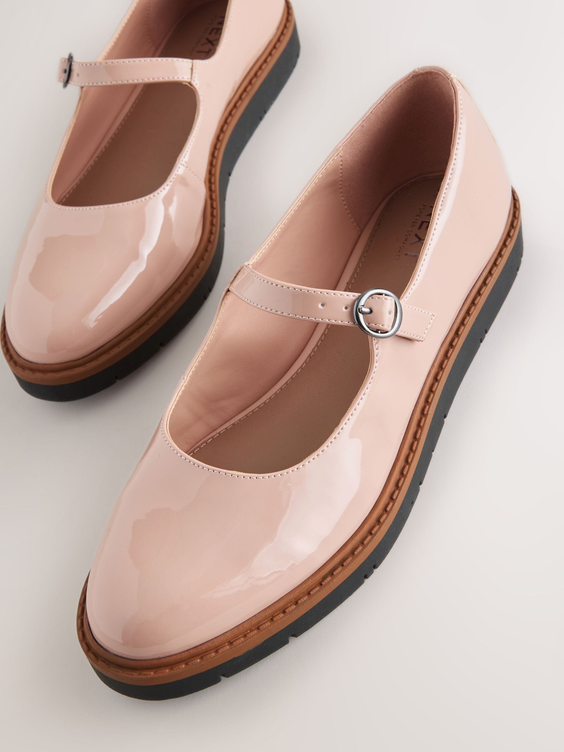 Buy Nude Forever Comfort® Chunky Sole Mary Jane Shoes from Next USA