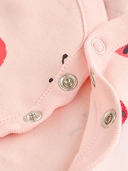 Red Ladybird Long Sleeve Baby Bodysuits 5 Pack - Image 11 of 13