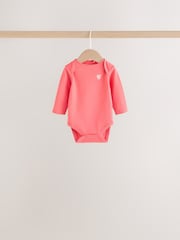 Red Ladybird Long Sleeve Baby Bodysuits 5 Pack - Image 8 of 13