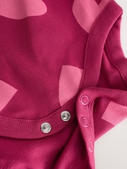 Purple/Pink Long Sleeve Baby Bodysuits 5 Pack - Image 12 of 12