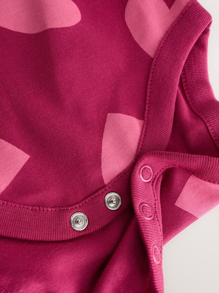 Purple/Pink Long Sleeve Baby Bodysuits 5 Pack - Image 12 of 12 Purple/Pink Long Sleeve Baby Bodysuits 5 Pack - Image 12 of 12