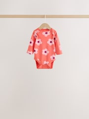 Purple/Pink Long Sleeve Baby Bodysuits 5 Pack - Image 6 of 12