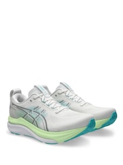 ASICS White/Blue Gel-Kayano 33 Running Trainers - Image 4 of 8