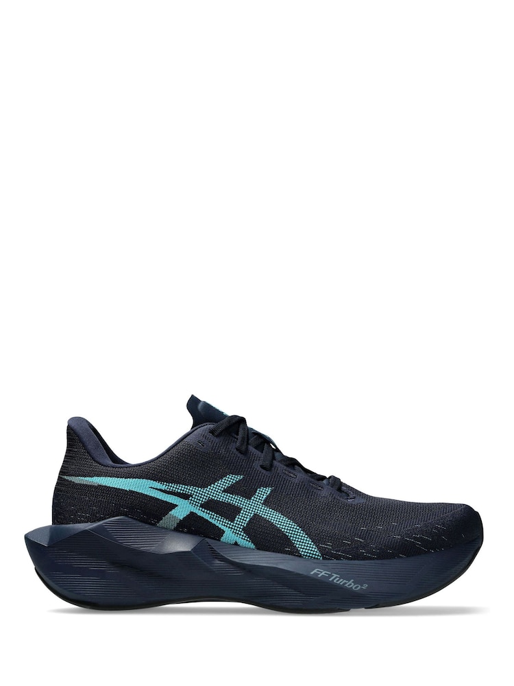 ASICS Black/Green Novablast 6  Running Trainers - Image 1 of 7