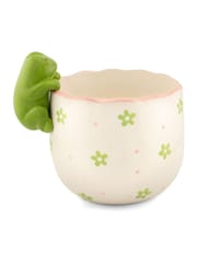 Sass & Belle Green Peeking Frog Planter - Image 3 of 6