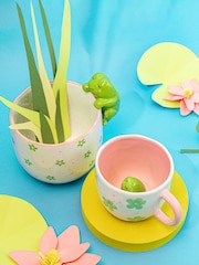 Sass & Belle Green Peeking Frog Planter - Image 5 of 6