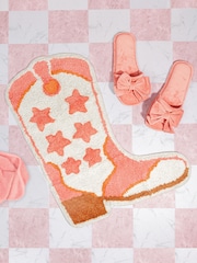 Sass & Belle Cowboy Boot Tufted Bath Mat - Bild 2 von 2