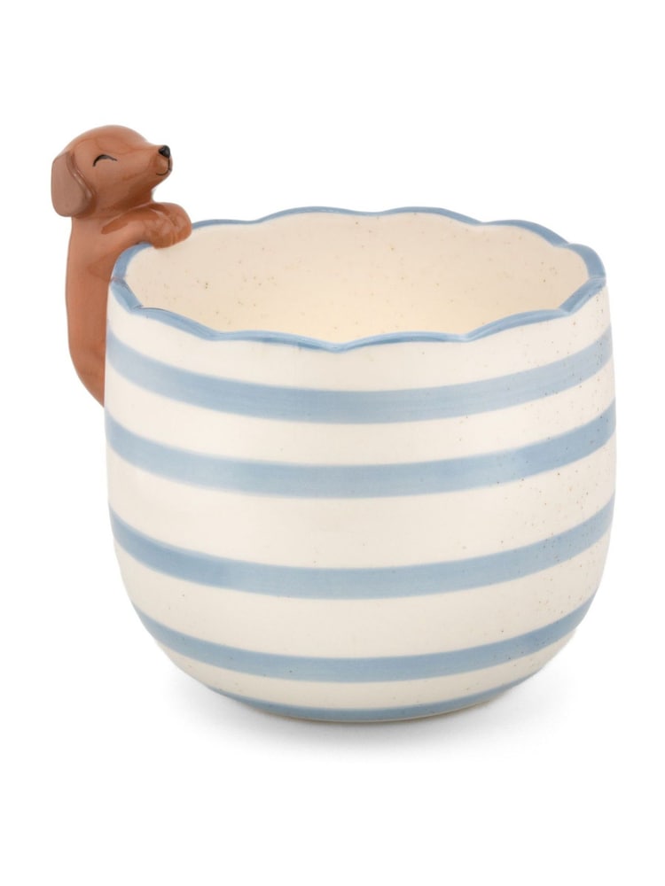 Sass & Belle Blue Peeking Sausage Dog Planter - Image 1 of 6
