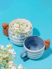 Sass & Belle Blue Peeking Sausage Dog Planter - Image 5 of 6