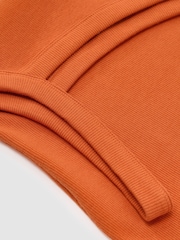 Reiss Orange Aysha Stretch-Cotton Asymmetric-Neck Vest - Image 7 of 7