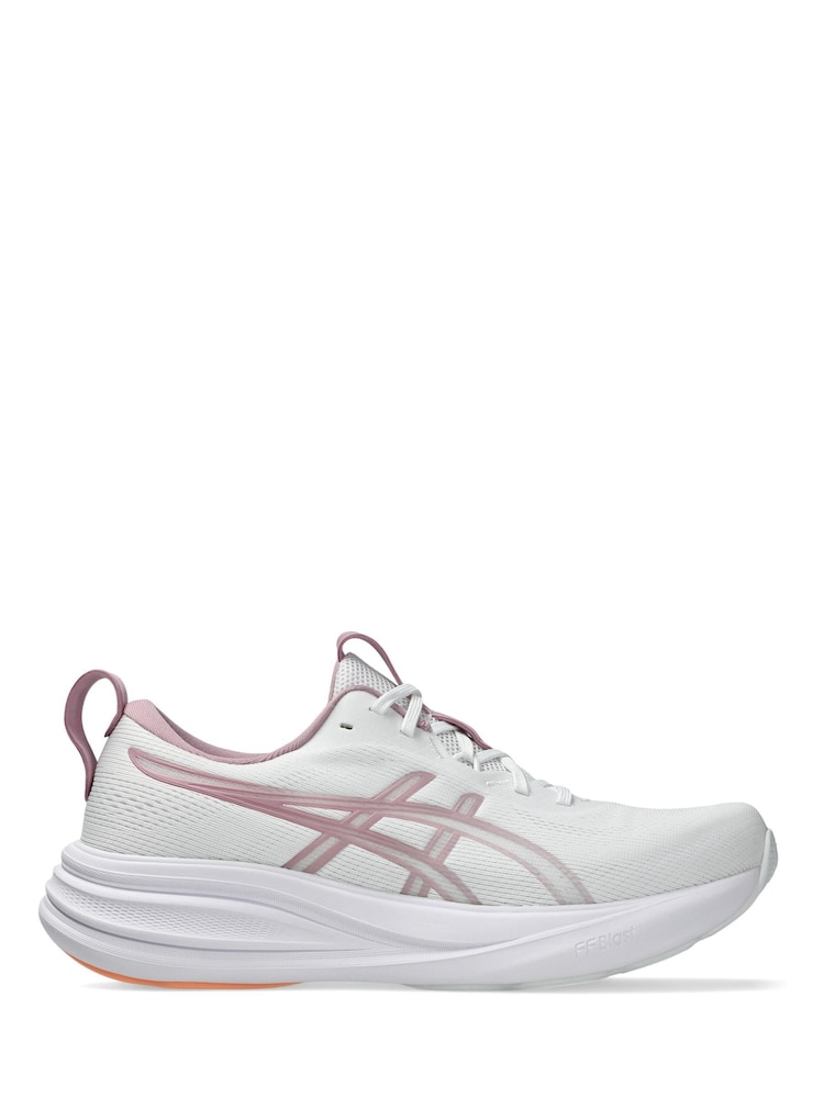 ASICS White/Pink Gel Pulse 17 Running Trainers - Image 1 of 7 ASICS White/Pink Gel Pulse 17 Running Trainers - Image 1 of 7