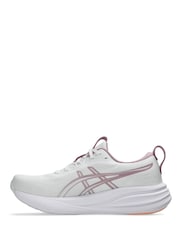 ASICS White/Pink Gel Pulse 17 Running Trainers - Image 2 of 7