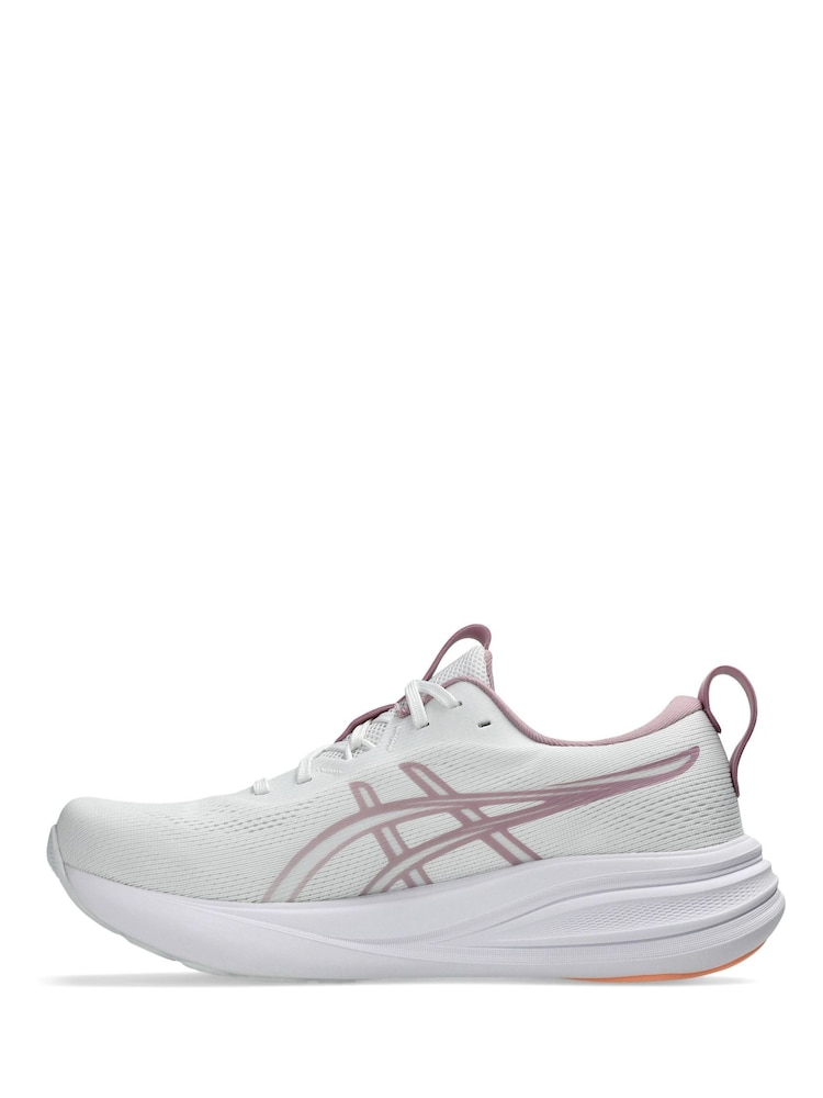 ASICS White/Pink Gel Pulse 17 Running Trainers - Image 2 of 7 ASICS White/Pink Gel Pulse 17 Running Trainers - Image 2 of 7