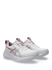 ASICS White/Pink Gel Pulse 17 Running Trainers - Image 4 of 7