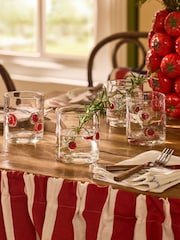 Lia Gold x Next Set of 4 Clear Tomato Tumbler Glasses - Image 1 of 5