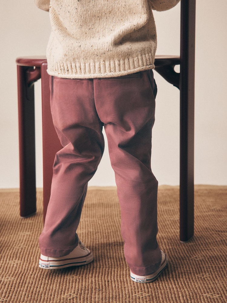 Soft Red Stretch Chino Trousers (3mths-7yrs) - Image 2 of 10 Soft Red Stretch Chino Trousers (3mths-7yrs) - Image 2 of 10