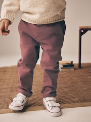 Soft Red Stretch Chino Trousers (3mths-7yrs) - Image 3 of 10