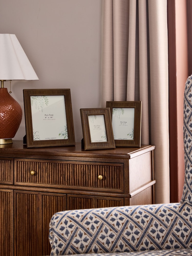 Laura Ashley Brown Wooden Barcombe Photo Frame - Image 2 of 5