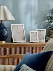 Laura Ashley Silver Bamboo Effect Plated Photo Frame - Image 1 of 5