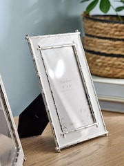 Laura Ashley Silver Bamboo Effect Plated Photo Frame - Image 2 of 5