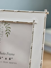 Laura Ashley Silver Bamboo Effect Plated Photo Frame - Image 3 of 5