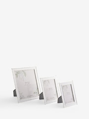 Laura Ashley Silver Bamboo Effect Plated Photo Frame - Image 4 of 5