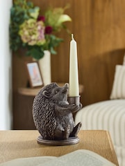 Laura Ashley Brass Hedgehog Taper Candle Holder - Image 1 of 5
