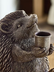 Laura Ashley Brass Hedgehog Taper Candle Holder - Image 3 of 5