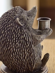 Laura Ashley Brass Hedgehog Taper Candle Holder - Image 4 of 5