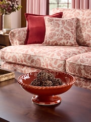 Laura Ashley Rust Twisted Rim Footed Bowl - Image 1 of 5